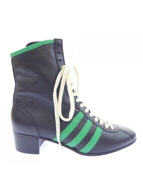 Gucci | Shoes | Gucci Maxi Gg Canvas Lace Up Boots Size 45  display picture 2